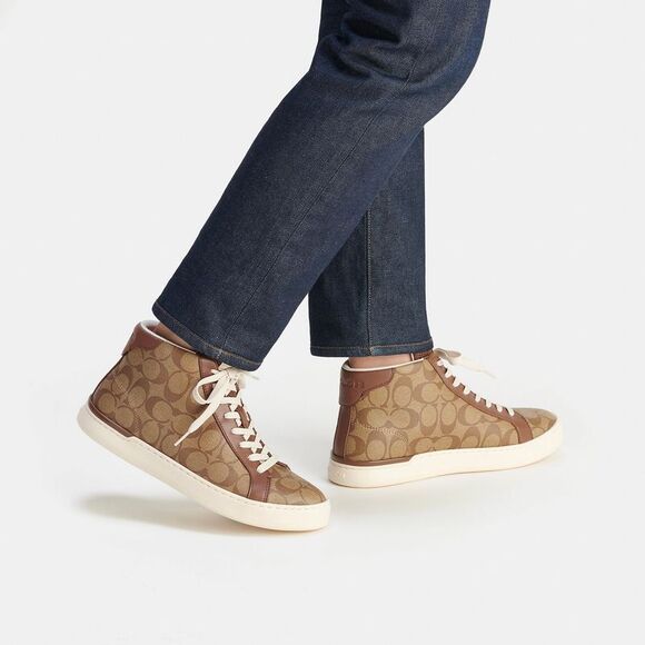 NWT Coach Outlet Clip High Top Sneaker - Picture 5 of 6